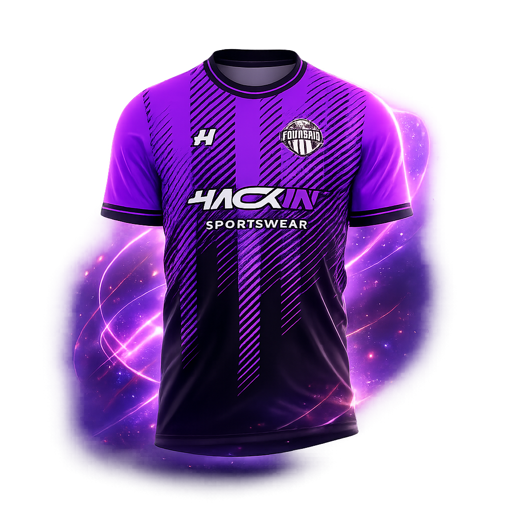 Custom football kit mockup — personalised UK club kit by Hackin Sportswear